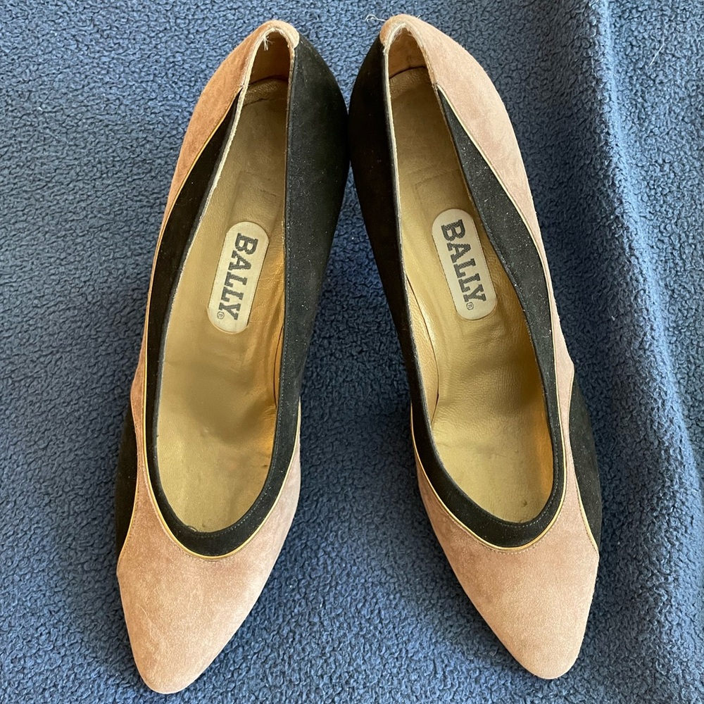 Suede Bally Heels